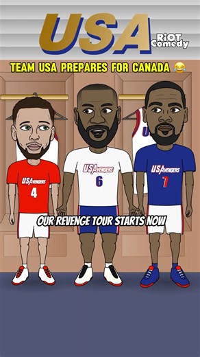 Team USA Gets Ready For Team Canada 😂 USA Vs Canada #sportsmemes #nbamemes #nbanews #nba #sportsnews #usabasketball | Riot Comedy