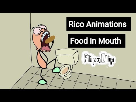 How to get better at Animation on Flipaclip | Rico Animation put food in the mouth