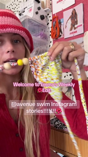 A little weekly drop of handmade pieces- designed, cut, and sewn by me in small batches! Every Tuesday, I’ll be sharing 3-4 new handmade prints exclusively on stories, available to order through Thursday of that week. Small, intentional, and made for those long days in the sun — just how Avenue Started. Welcome to Emma’s weekly Edit!🌺 #avenueswim #handmadeswimwear #behindthebrand