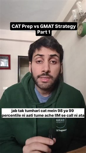 Viren Sood on Instagram: "CAT prep is tough compared to GMAT prep. Here's part 1 of the strategy if you are starting GMAT prep"