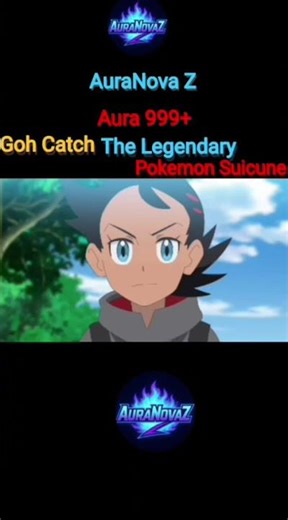 🔥 Goh Catches the Legendary Suicune! 💧✨ #Pokemon #Shorts #Goh #Suicune