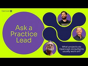 What projects do consultants work on at Opencast?