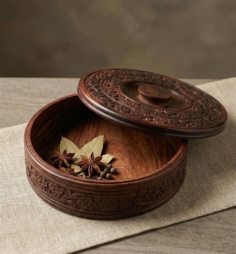 Hand Carved Wooden Box, Floral Lid, Vintage Style Keepsake Storage - Etsy