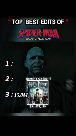🕷️ TOP 3 Best Edits OF Spider Man Brand New Day #spidermanbrandnewday #tomholland #peterparker