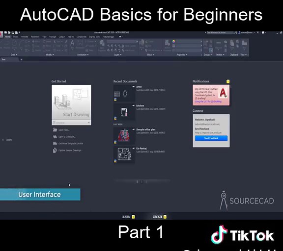 Part_1 AutoCAD Basics for Beginners | Autocad