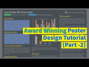 How to make an academic poster in powerpoint - Part 2