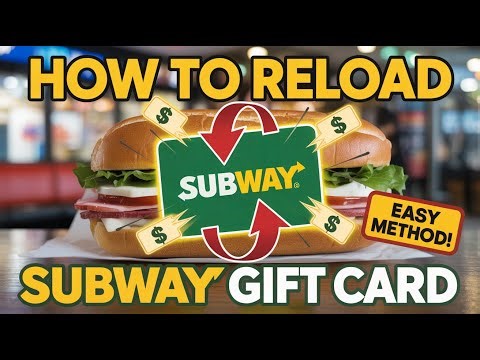 How to Reload a Subway Gift Card (Sandwich)