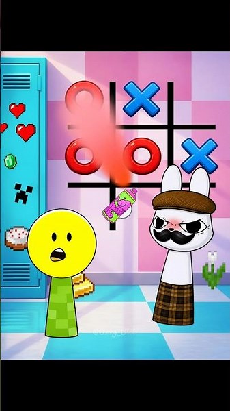 POV If Verity loses at tic-tac-toe, Barney ... 😱 | Minecraft | Animal Hospital #roblox #minecraft