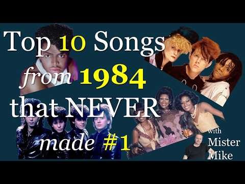 The top 10 Billboard US Hit Singles from 1984 that were good but not quite #1.