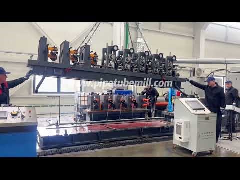Tube Mill Machine For Customer Is Officially Put Into Production, New Steel Pipe Machine Display