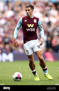 Aston Villa's Jack Grealish during the Premier League match at Villa Park, Birmingham Stock Photo - Alamy