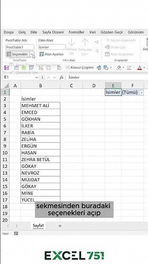 Excel - Otomatik Sayfa Oluşturma (İsme Göre Yeni Sayfa Açma) - EXCEL 751