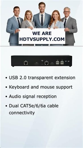 Smart-AVI DPX-XT-2P-RX-S Dual-Head DisplayPort KVM Receiver with Audio & USB 2.0