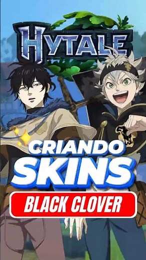 I created ASTA and YUNO in HYTALE🫢 #hytale #shorts #anime #minecraft #blackclover