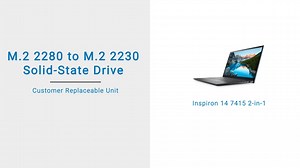 Inspiron 14 7415 2-in-1のM.2 2280 SSDをM.2 2230 SSDに交換する方法 | Dell 日本