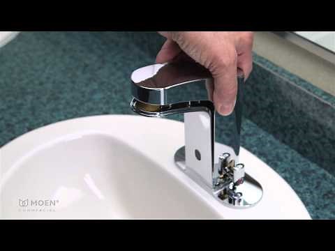 Accessing the Battery Pack on M-Power™ Sensor Operated Faucets | Moen Commercial Products