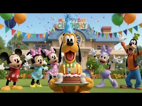 Pluto’s Birthday Surprise! Fun Cartoon Adventure with Mickey & Friends