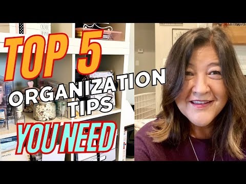 TOP 5 EASY ORGANIZATION TIPS for a CLEAN & TIDY CRAFT ROOM or CRAFT AREA