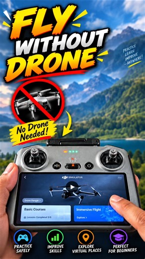 🚁 FLY WITHOUT DRONE! 🎮🔥Want to learn how to fly a drone without risking your actual drone? 😱