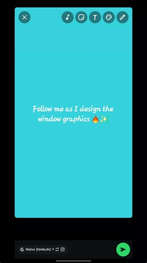 The design for the window graphics is done as you can see.. Watch out how i brand the glass in my next videos #windowgraphics #abeokuta #surprise #framevendor