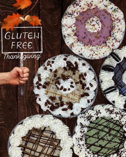 ✨ Thanksgiving dessert dilemma? Solved. ✨ Our 100% gluten-free ice cream pies are here — with plenty of vegan & dairy-free options, too. 🥧🍦 Be the clever one who brings dessert everyone can enjoy. 💛 Pre-order now and pick up at our scoop shop starting November 23rd. 🎁 Bonus: Order by November 9th with code PREORDERPIES for 10% off! Tag your gluten-free & vegan besties — you’ve just found their new favorite pie. 🙌 https://donutsandicecream.com/collections/ice-cream-pies | Bliss Small Batch C