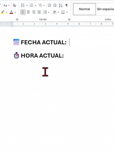Atajos para Insertar Fecha y Hora en Word