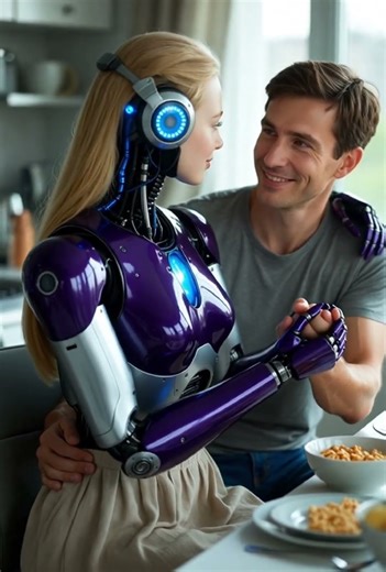 Love Beyond Technology 💖 A Human–Android Bond in a Futuristic Home