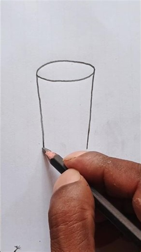 How To Drawing Glass Easy Glass Drawing