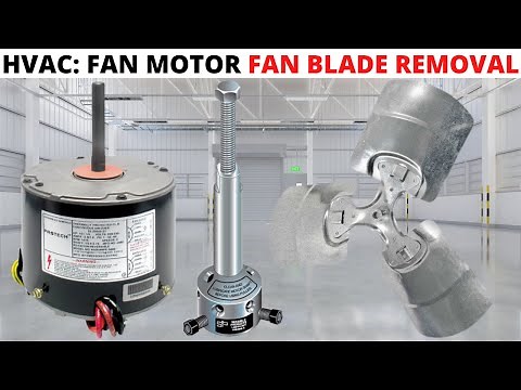 HVACR: How To Remove/Replace A Fan Blade/Blower Wheel From A Motor (How To Use A HVAC Blade Puller)