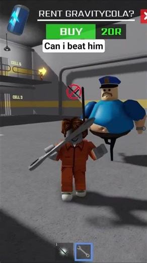 can i beat the police officer? #roblox