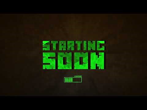 Minecraft FREE Stream Starting Soon Template Overlay | Minecraft Stream Overlay Pack | Ayush Desai