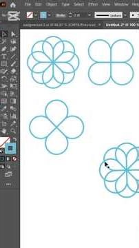 How to make a geometric motif on Adobe Illustrator #reels #ytshorts #design #viral