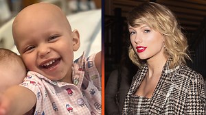 Lilah, a 2-year-old girl battling cancer, reacts to Taylor Swift's surprise six-figure donation to help pay for her medical treatment. 🥹 | Entertainment Tonight