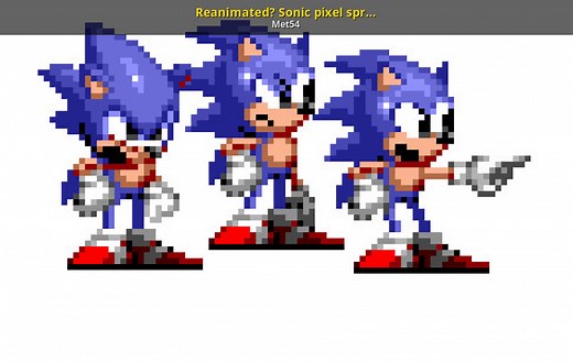 Reanimated? Sonic pixel sprites Mod for Friday Night Funkin' | FNF Mods