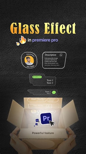 Glass Effect in the premiere pro 😃🔥 #premierepro #glasseffect #editingtutorial