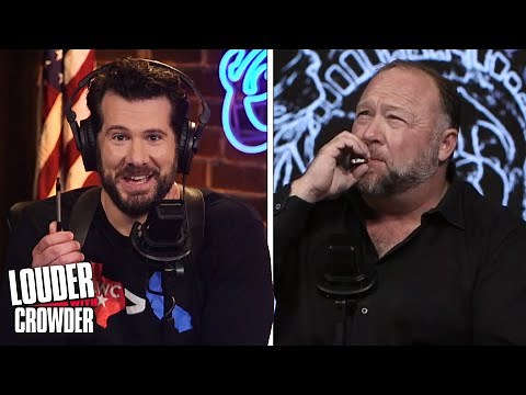 EXCLUSIVE INTERVIEW WITH ALEX JONES! THIS MEANS WAR! | Louder with Crowder
