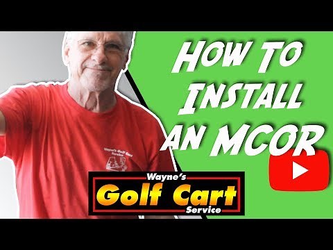How to install an MCOR (Motor Controller Output Regulator) on a Club Car