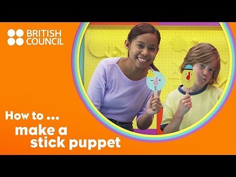How to make a stick puppet
