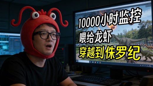 我用龙虾从10000小时监控中找到了神奇的一幕！