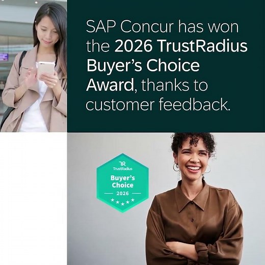 SAP Concur Wins 2026 TrustRadius Buyer's Choice Award