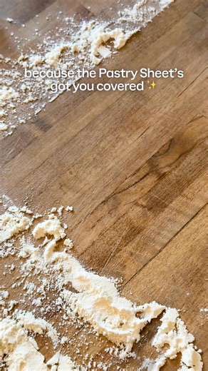 34K views · 161 reactions | If your kitchen isn’t a little messy, are you even baking? ✨ Good thing the Pastry Sheet's non-slip bottom has got you covered. It stays steady while you have fun with your ingredients, then lifts for easy cleanup, so you can spend time enjoying your cookies instead of wiping the counter. 朗 What are you waiting for?! Snag yours today and let the fun (and the flour) fly! #TupperwareBrand | Tupperware U.S. & Canada | Facebook