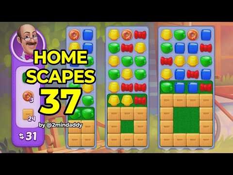 Homescapes Level 37 No Boosters Gameplay