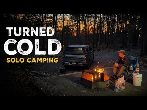 Solo Truck Camping Turned Colder Than Expected • Frances Slocum State Park, PA