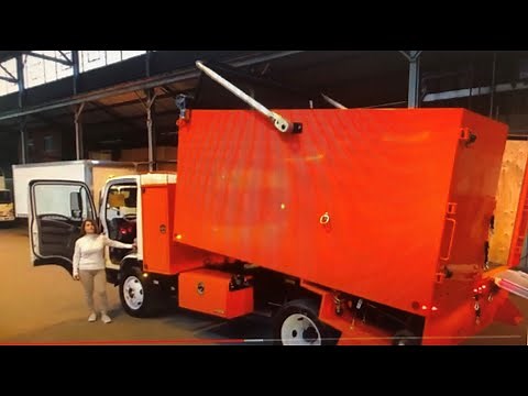 The best truck for Junk removal Isuzu NPR HD Gas truck