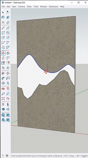 How to Make Curve Line Smoothly in SketchUp? #shorts #sketchup