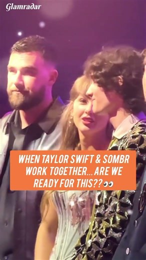 Taylor Swift x Sombr iHeartRadio Moment 👀 Everyone’s Reacting #taylorswift #swifties #sombr #travis