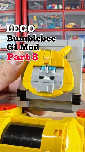 Angus MacLane on Instagram: "LEGO Transformers Bumblebee G1 Mod Part 8 #lego #transformers #bumblebee #hateyourface #poll"