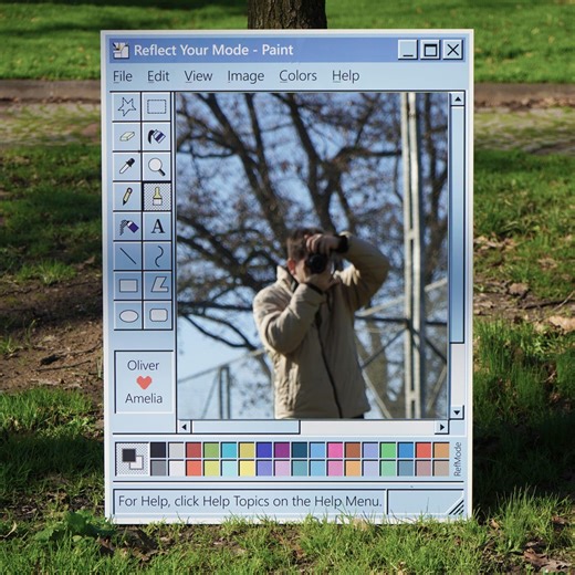 Custom Ms Paint Mirror, Retro Windows Paint Decor, Vintage Nostalgic Mirror - Etsy UK