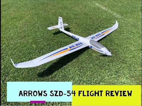 Arrows SZD-54 2000mm Glider Flight Review