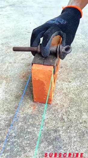 Fix Brick Wall Alignment Using Iron Die Tool 🎉 Genius Masonry Hack 👍 #craft #handmade #skills